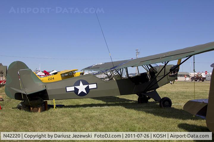 N42220, 1945 Piper J3C-65 Cub Cub C/N 14470, Piper J3C-65 Cub CN 14470, N4222