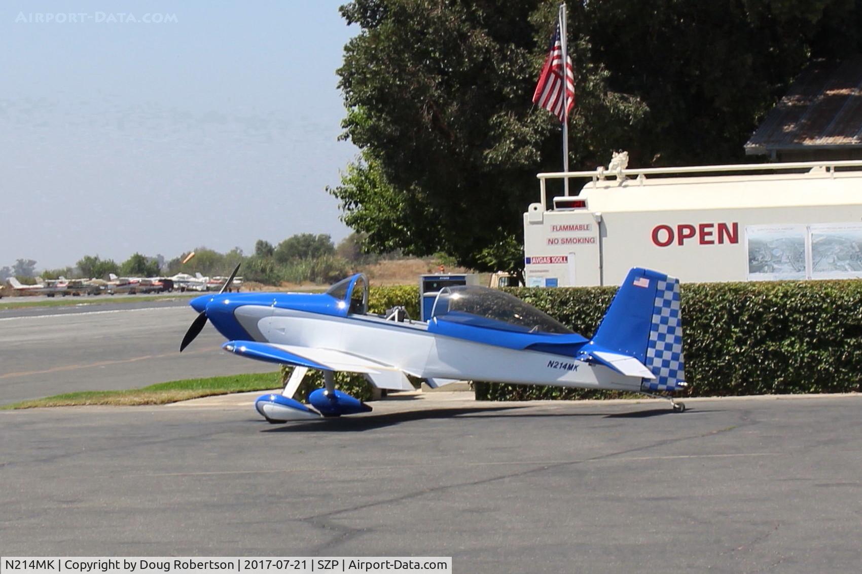 N214MK, 2007 Vans RV-8 C/N 81855, 2007 Margheritis VAN's RV-8, Lycoming O-360-B1A 180 Hp, at fuel dock.