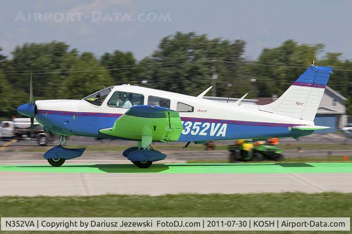 N352VA, 1976 Piper PA-28-181 Archer II C/N 28-7690224, Piper PA-28-181 Archer II CN 28-7690224, N352VA