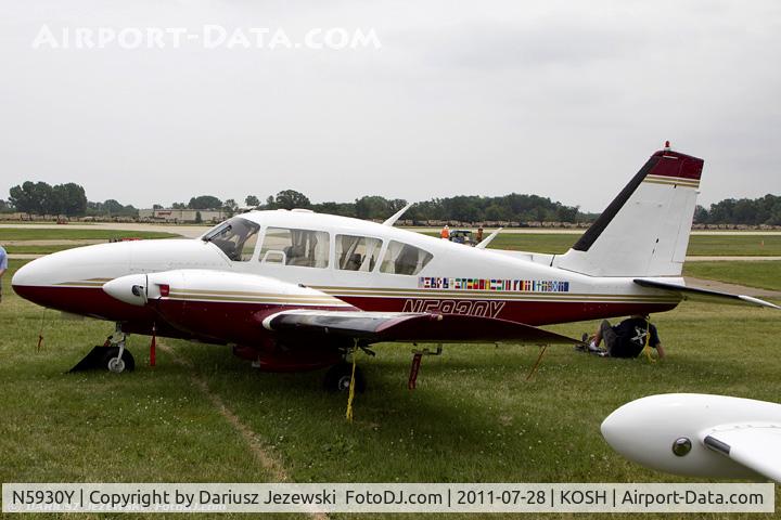 N5930Y, 1965 Piper PA-23-250 Aztec C/N 27-3091, Piper PA-23-250 Aztec CN 27-3091, N5930Y