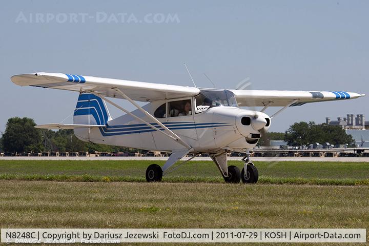 N8248C, 1954 Piper PA-22-135 Tri-Pacer C/N 22-2334, Piper PA-22-135 Tri-Pacer CN 22-2334, N8248C