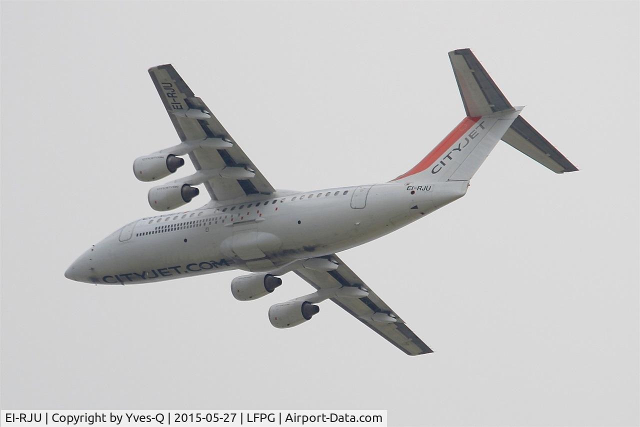 EI-RJU, 2000 British Aerospace Avro 146-RJ85A C/N E2367, British Aerospace RJ85A, Take off Rwy 27L, Roissy Charles De Gaulle Airport (LFPG-CDG)