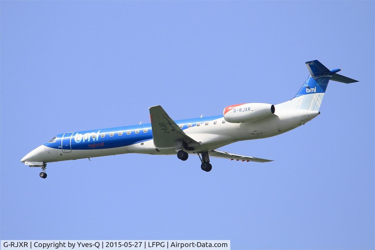 G-RJXR, 1998 Embraer EMB-145EP (ERJ-145EP) C/N 145070, Embraer EMB-145EP (ERJ-145EP), On final rwy 27R, Roissy Charles De Gaulle Airport (LFPG-CDG)