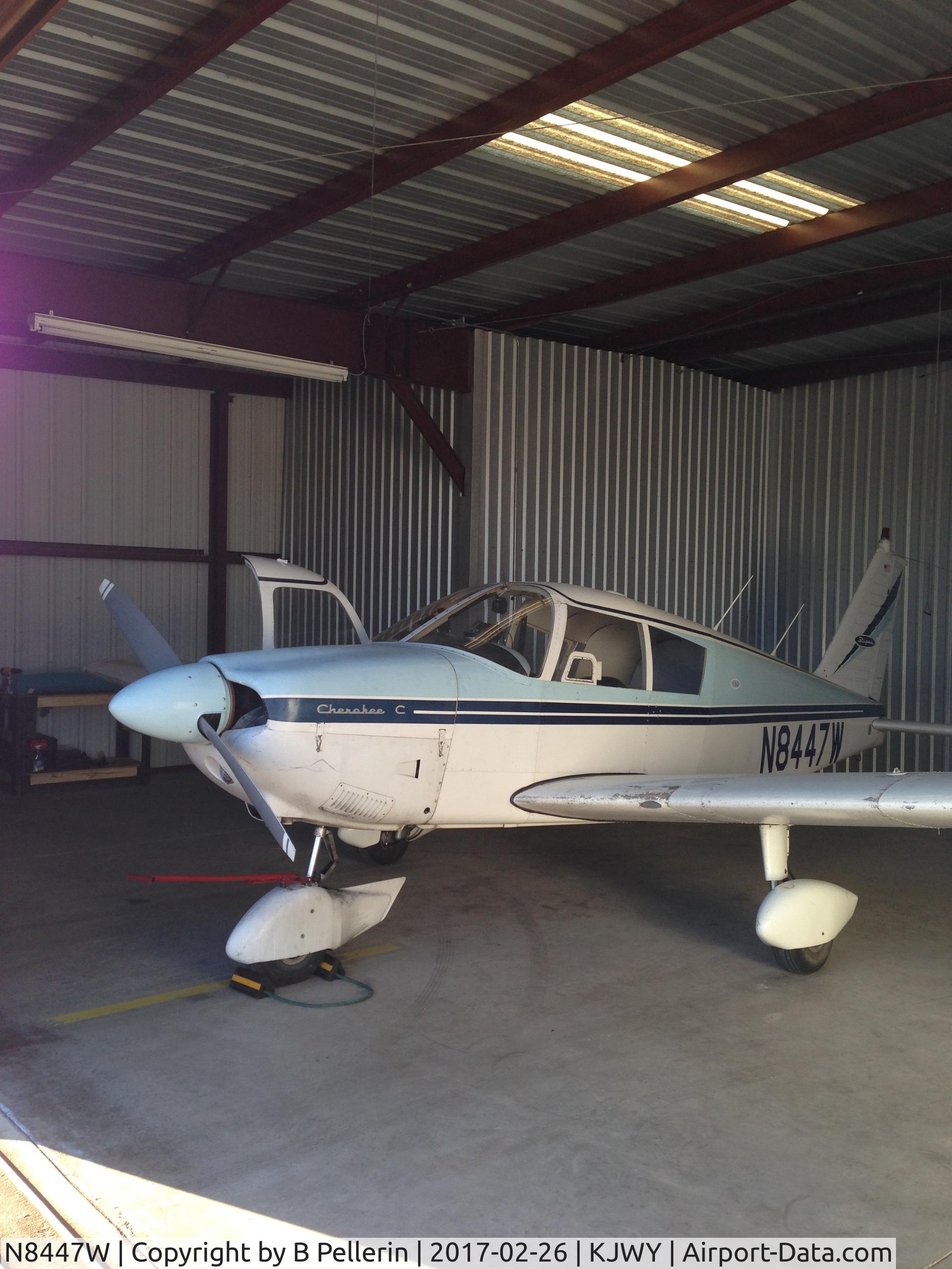 N8447W, 1965 Piper PA-28-180 C/N 28-2680, In new hanger.