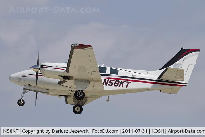 N58KT, 2000 Raytheon Aircraft Company 58 C/N TH-1955, Raytheon Aircraft Company G-58 Baron CN TH-1955, N58KT