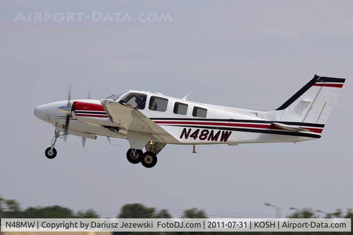 N48MW, 2007 Raytheon Aircraft Company G58 Baron C/N TH-2173, Raytheon Aircraft Company G-58 Baron CN TH-2173, N48MW