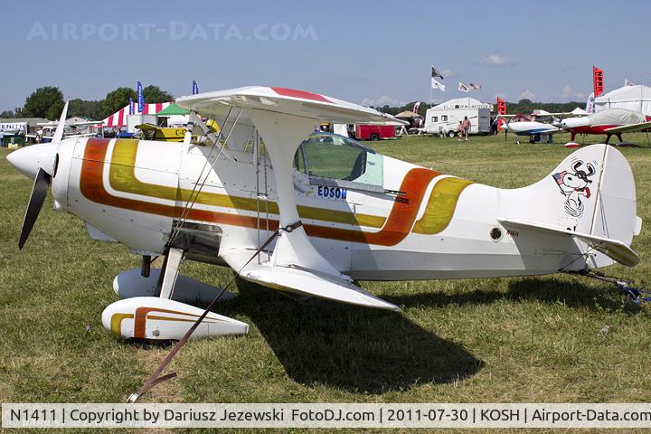 N1411, 1963 Pitts S-1 Special C/N 1111, Pitts Special CN 1111, N1411
