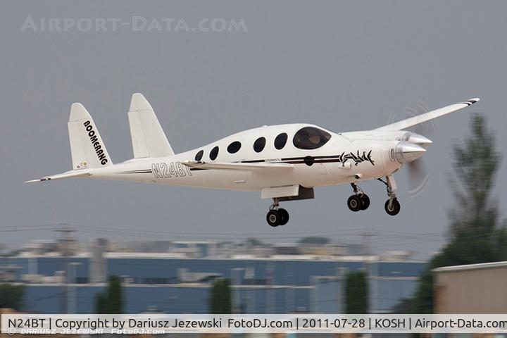N24BT, 1996 Rutan Boomerang 202 C/N 001, Rutan Boomerang 202 CN 1, N24BT