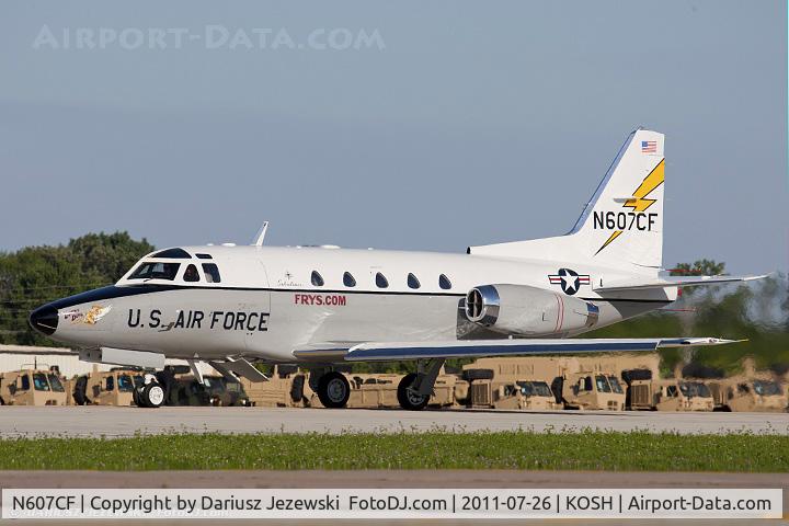 N607CF, 1976 North American NA-265-60 Sabreliner C/N 306-118, Rockwell International Corp NA-265-60 Lucky Devil CN 306-118, N607CF