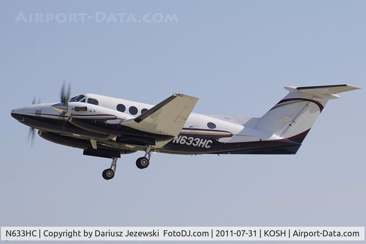 N633HC, Raytheon B200 King Air C/N BB-1852, Raytheon Aircraft Company B-200 King Air CN BB1852, N633HC