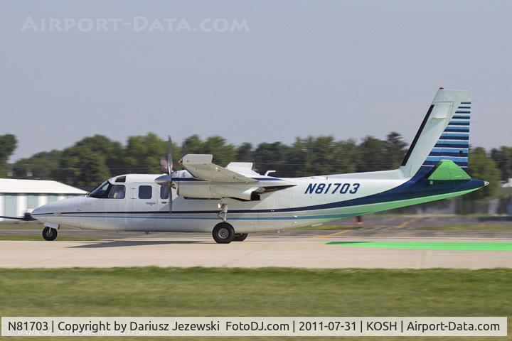 N81703, 1977 Rockwell International 690B C/N 11438, Rockwell International 690B Commander CN 11438, N81703