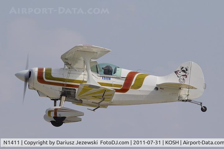 N1411, 1963 Pitts S-1 Special C/N 1111, Pitts Special CN 1111, N1411