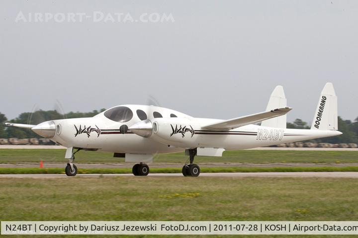 N24BT, 1996 Rutan Boomerang 202 C/N 001, Rutan Boomerang 202 CN 001, N24BT