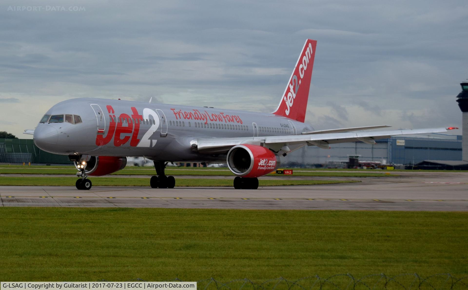 G-LSAG, 1987 Boeing 757-21B C/N 24014, At Manchester