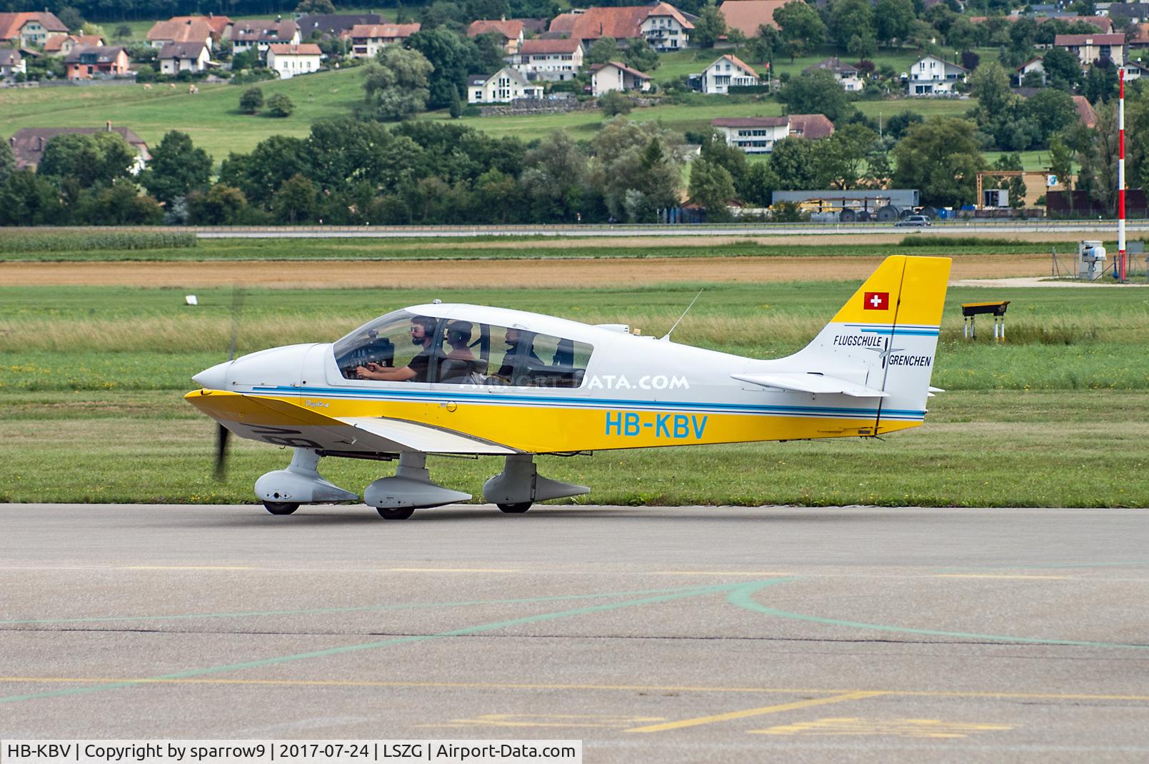 HB-KBV, 1988 Robin DR-400-140B Major C/N 1819, at Grenchen airport