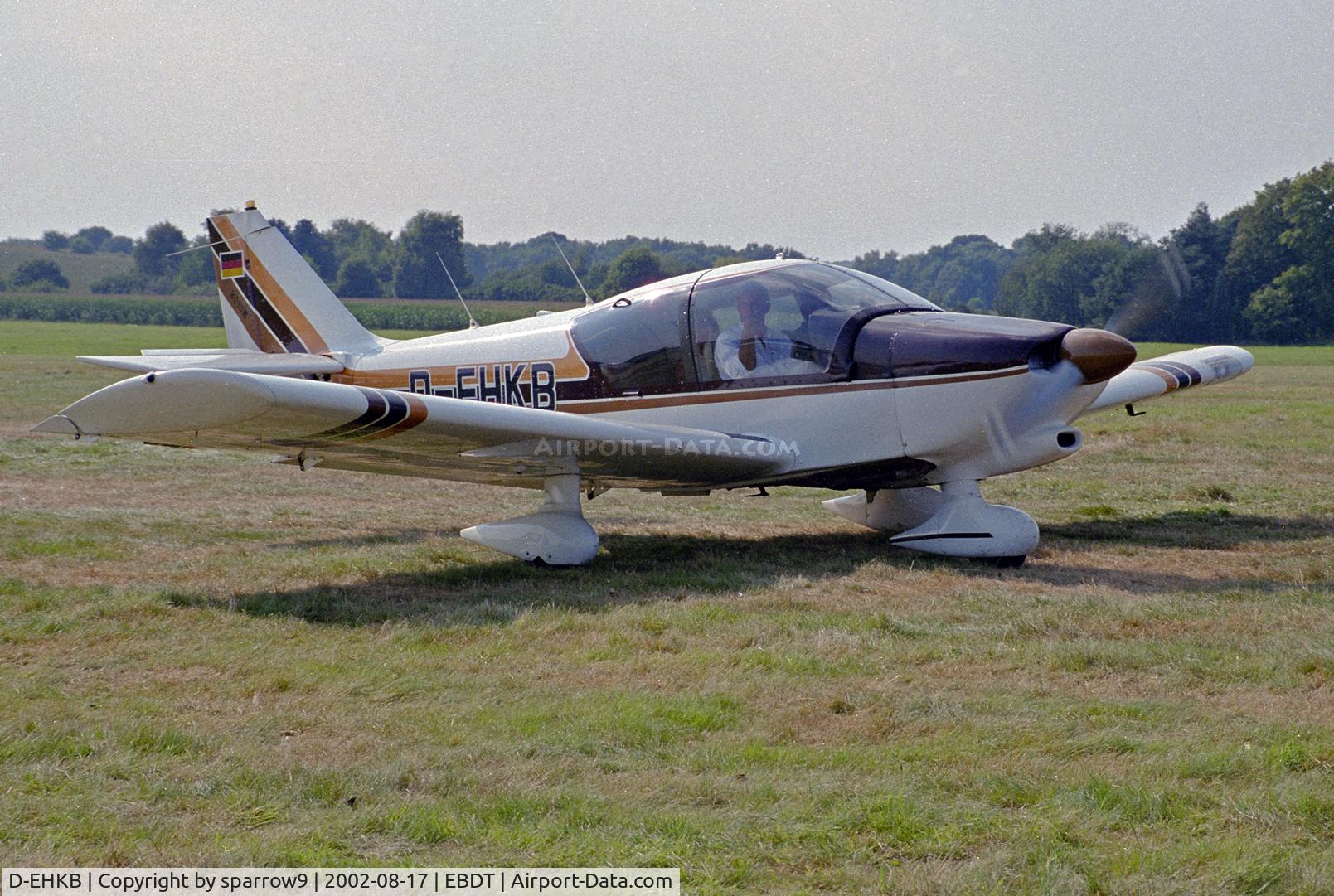 D-EHKB, 1980 Robin R-1180TD II Aiglon C/N 262, Schaffen-Diest Fly-In 2002. Scanned from a slide.