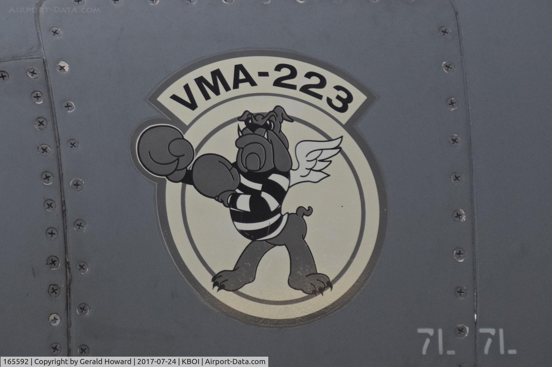 165592, Boeing AV-8B+(R)-25-MC Harrier II Plus C/N B329, VMA-223 