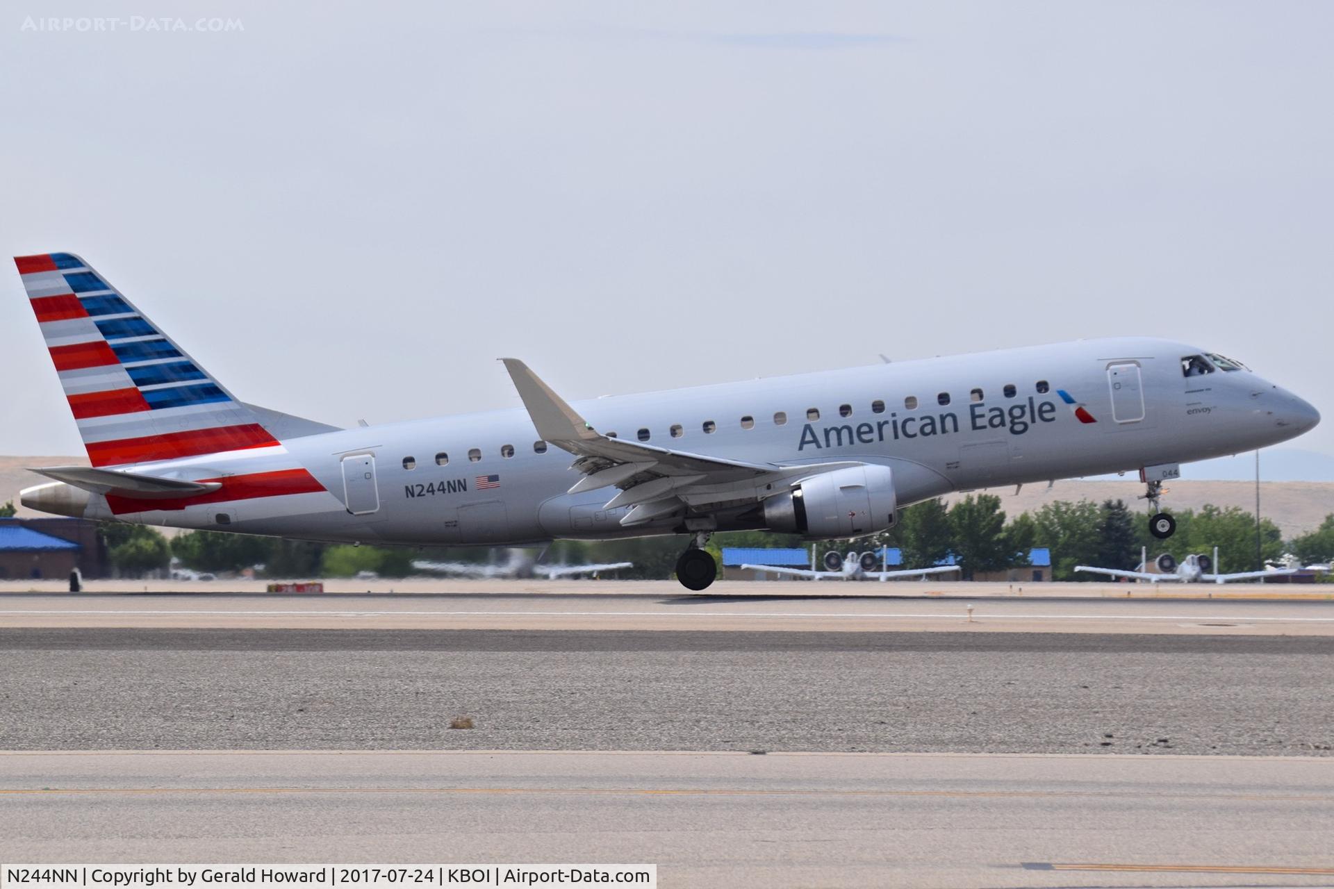 N244NN, 2016 Embraer 175LR (ERJ-170-200LR) C/N 17000609, Take off from RWY 28R.