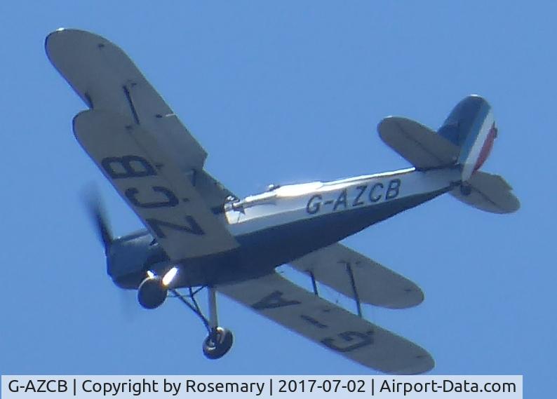 G-AZCB, 1946 Stampe-Vertongen SV-4C(G) C/N 140, This plane often flies over my home in Goring By Sea and always makes me smile.