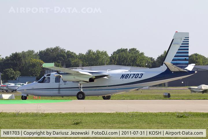 N81703, 1977 Rockwell International 690B C/N 11438, Rockwell International 690B Commander CN 11438, N81703