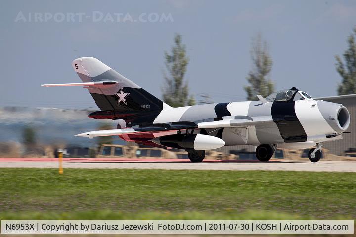 N6953X, PZL-Mielec Lim-6 (MiG-17) C/N 1J0511, PZL Mielec Lim-6 (MiG-17) CN 1J0511, N6953X