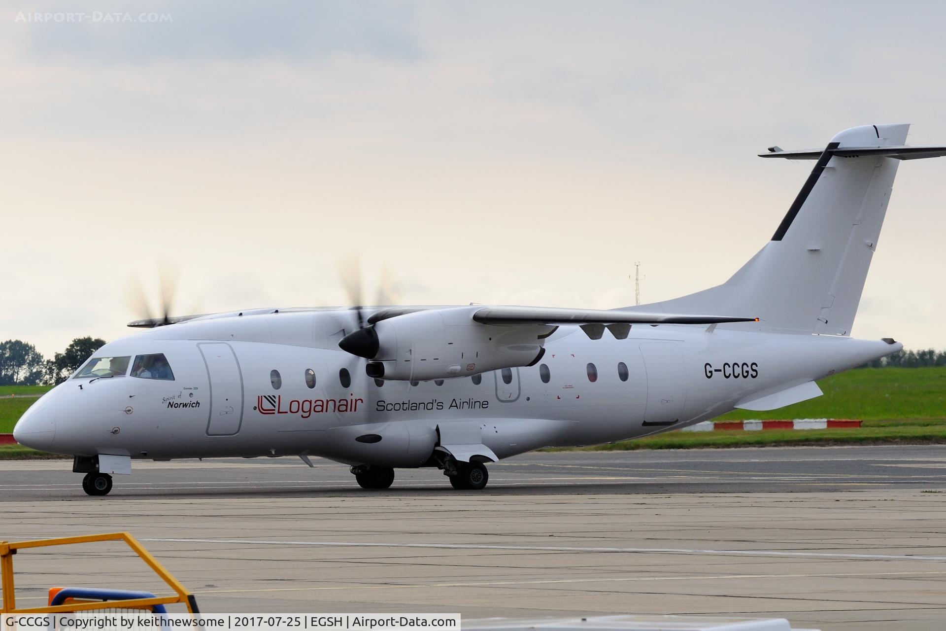 G-CCGS, 1998 Dornier 328-100 C/N 3101, Out of spray today, returning to stand this evening.