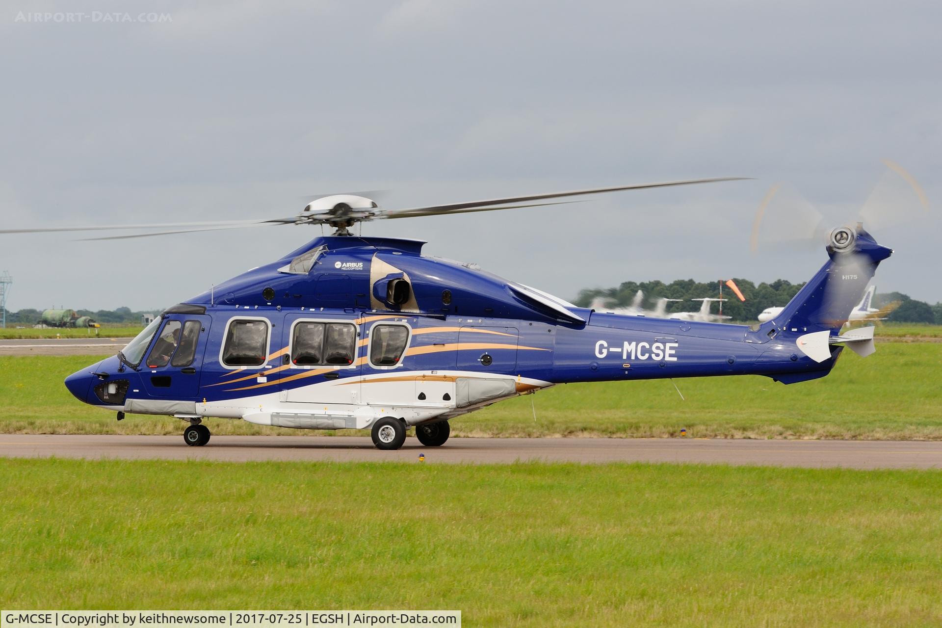 G-MCSE, 2016 Airbus Helicopters EC-175B C/N 5022, A flying visit from Aberdeen.