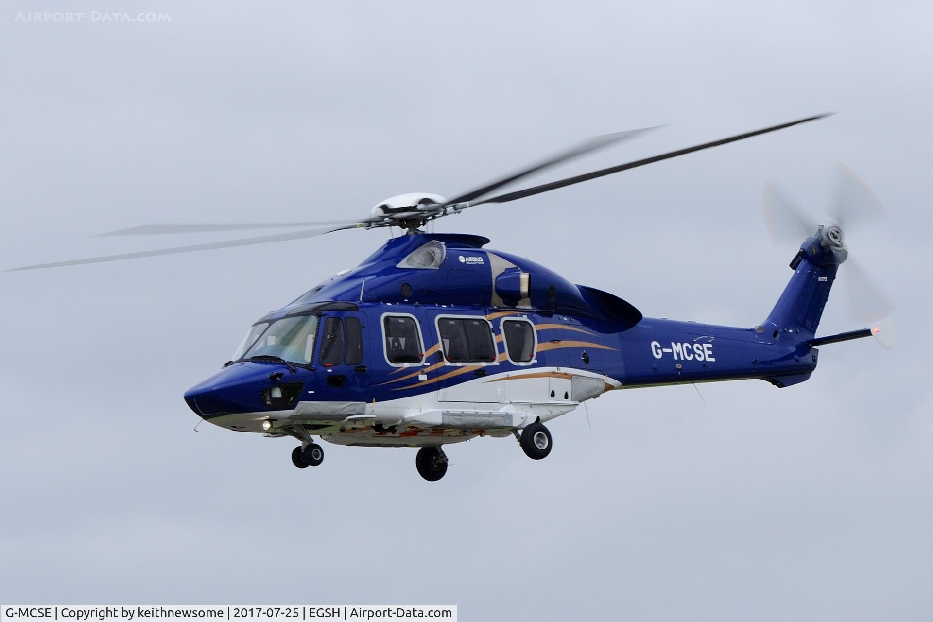 G-MCSE, 2016 Airbus Helicopters EC-175B C/N 5022, A flying visit from Aberdeen.