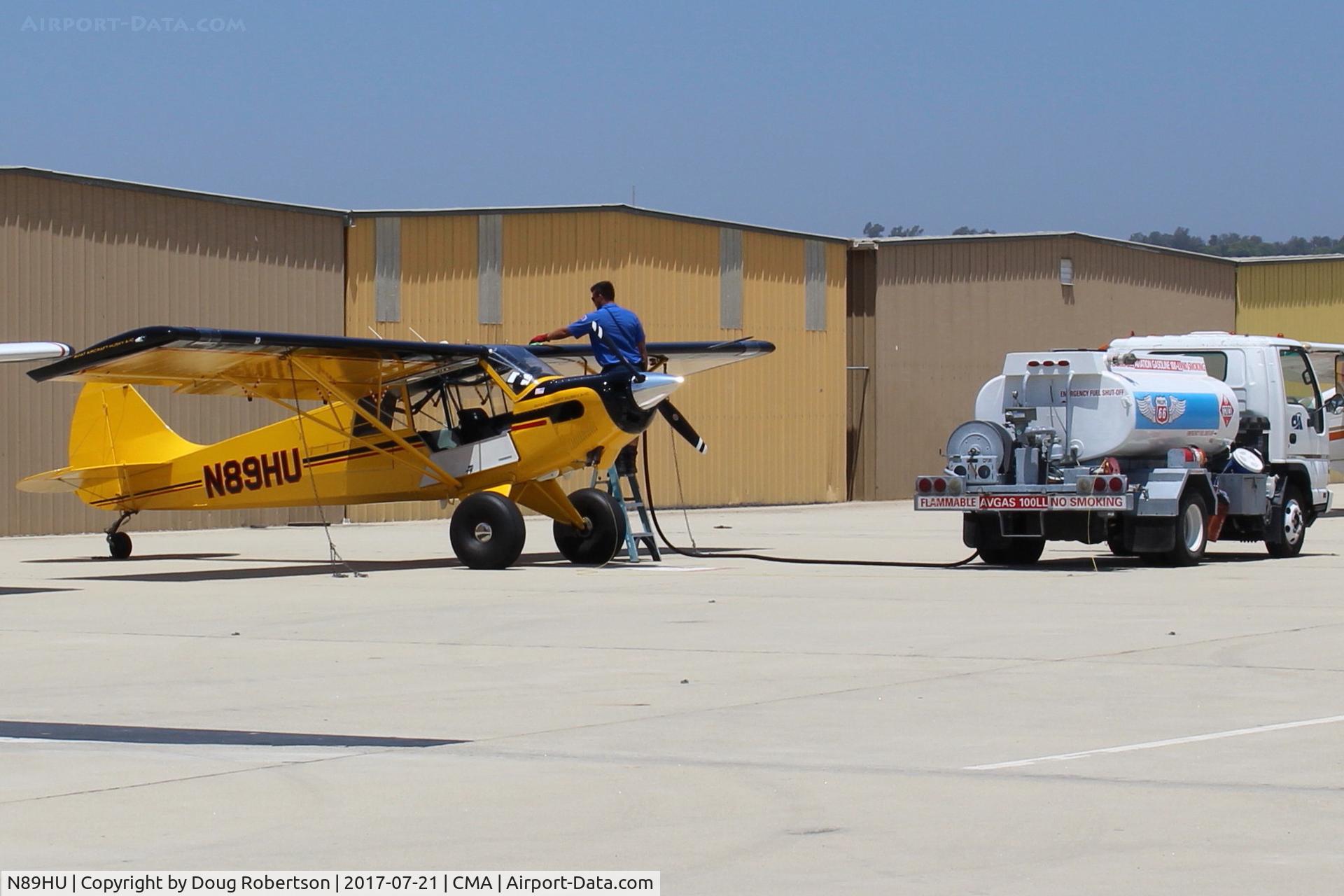 N89HU, Aviat A-1C-200 Husky C/N 3077, 2009 AVIAT A-1C-200 HUSKY, Lycoming IO-360-A1D6 200 Hp, refueling