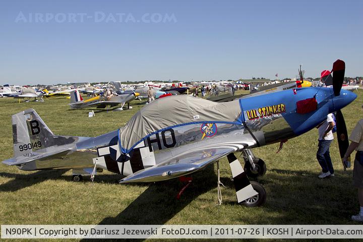 N90PK, 1999 Stewart 51 S-51D Mustang C/N 149, S-51D Mustang CN 149, N90PK