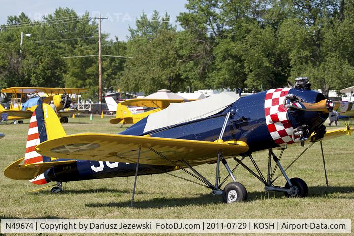 N49674, 1941 Ryan Aeronautical ST3KR C/N 1396, Ryan Aeronautical ST-3KR (PT-22) CN 1396, N49674
