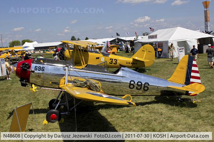 N48608, 1942 Ryan PT-22 Recruit (ST3KR) C/N 1905, Ryan Aeronautical ST-3KR (PT-22) CN 1905, N48608