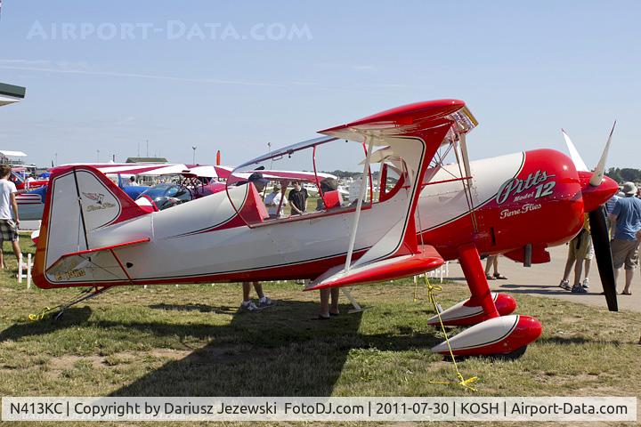 N413KC, 2011 Pitts M12 C/N 296, Pitts Model 12 CN 296 Time Flies, N413KC