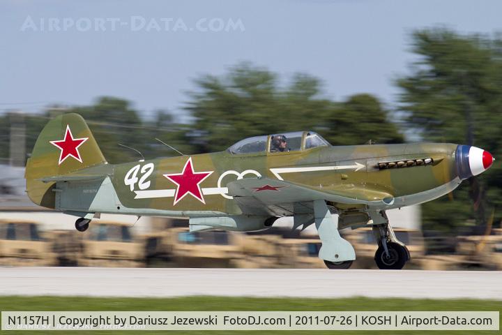 N1157H, 1994 Yakovlev Yak-9U-M C/N 0470402, Yakovlev Yak-9U-M CN 0470402, NX1157H