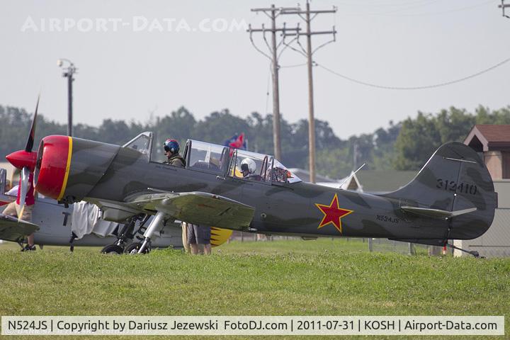 N524JS, 2003 Yakovlev (Aerostar) Yak-52TW C/N 0312410, Yakovlev Yak-52TW CN 0312410, N524JS