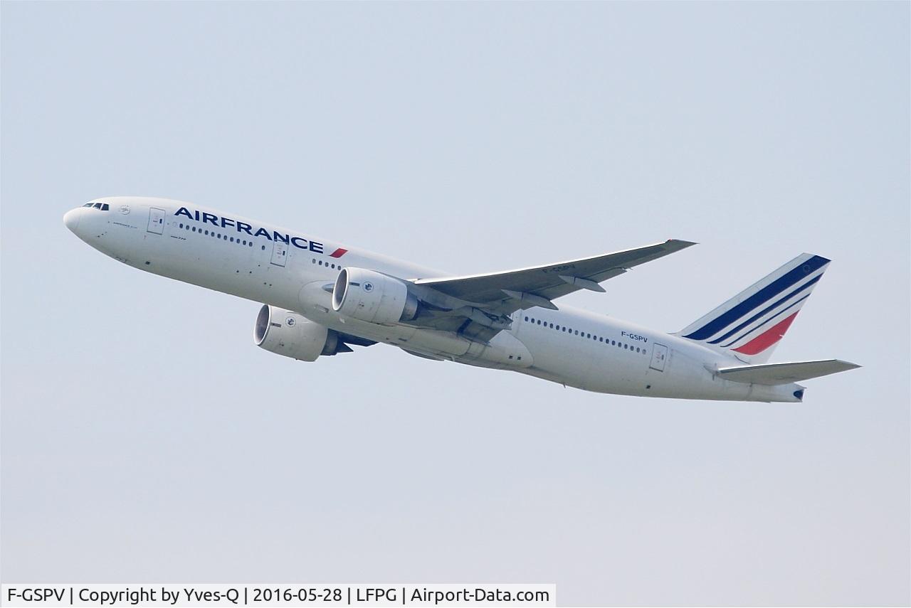 F-GSPV, 2002 Boeing 777-228/ER C/N 28684, Boeing 777-228-ER, Take off rwy 08L, Roissy Charles De Gaulle airport (LFPG-CDG)