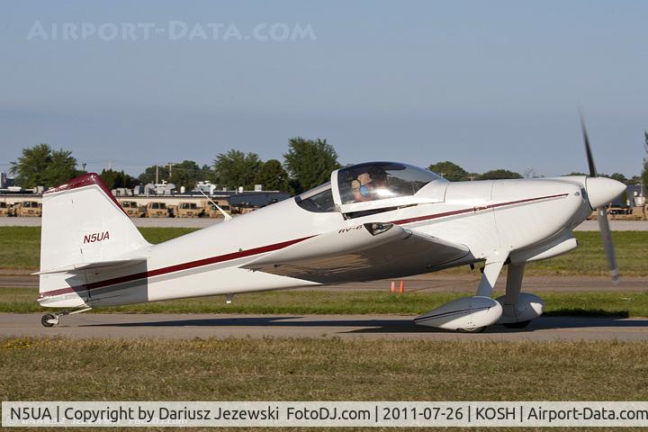N5UA, 2001 Vans RV-6 C/N 25103, RV-6 CN 25103, N5UA