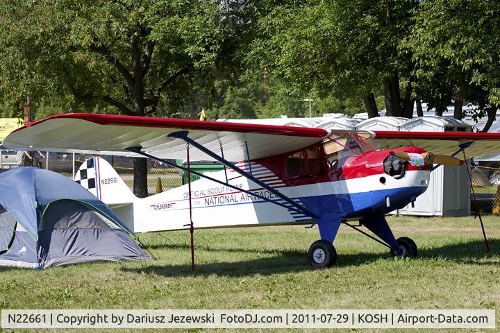N22661, 1939 Taylorcraft BL-65 (L-2F) C/N 1308, Taylorcraft BL-65 CN 1308, N22661