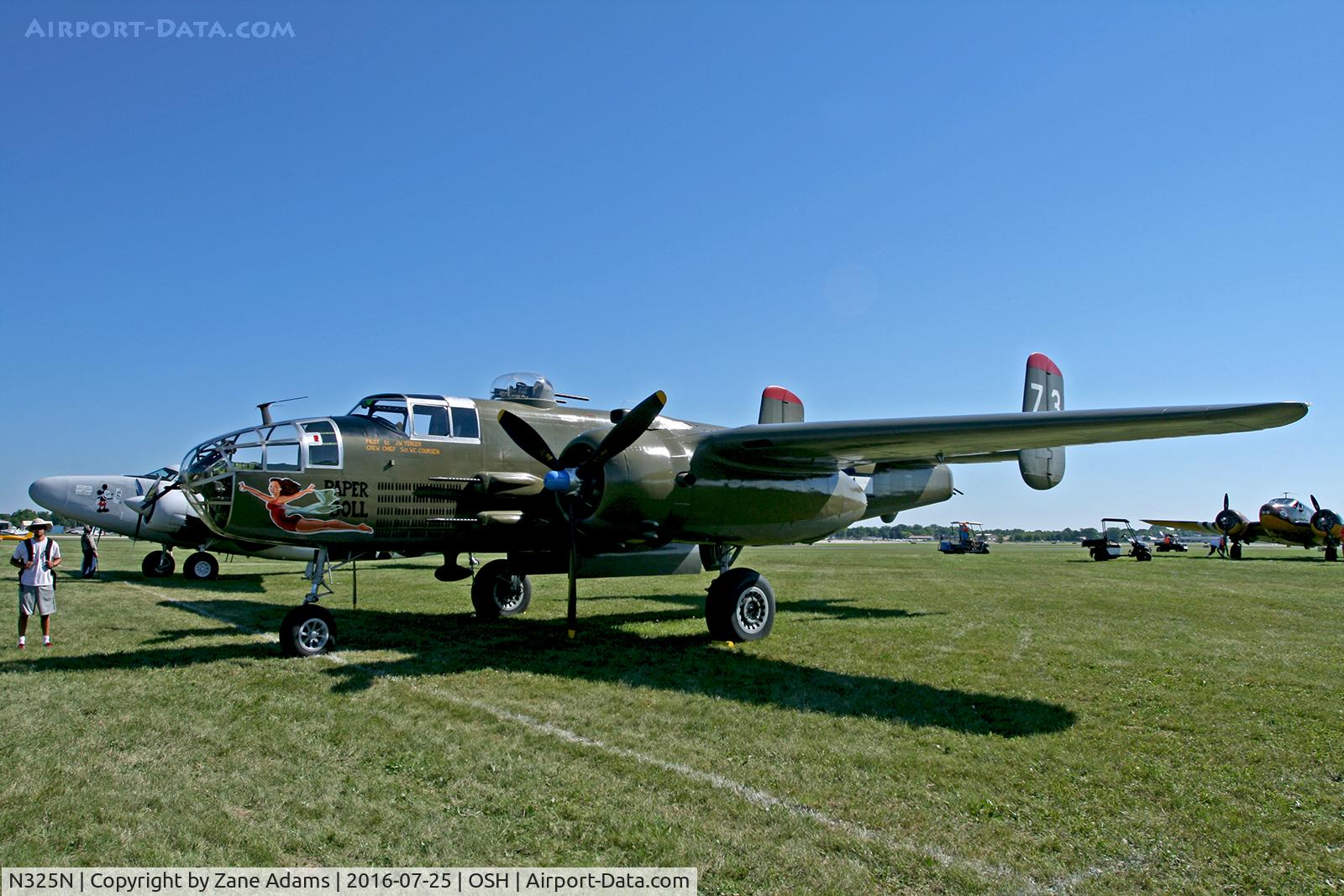 N325N, 1945 North American B-25J-30/32-NC Mitchell Mitchell C/N 108-47452, At the 2016 EAA AirVenture - Oshkosh, Wisconsin