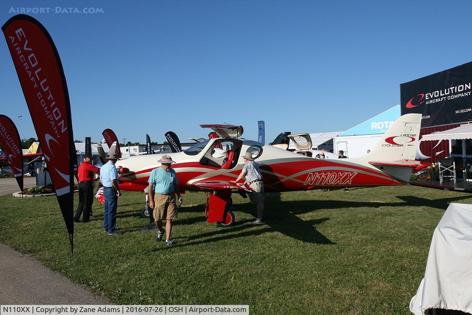 N110XX, 2013 Lancair Evolution C/N EVO-045, At the 2016 EAA AirVenture - Oshkosh, Wisconsin