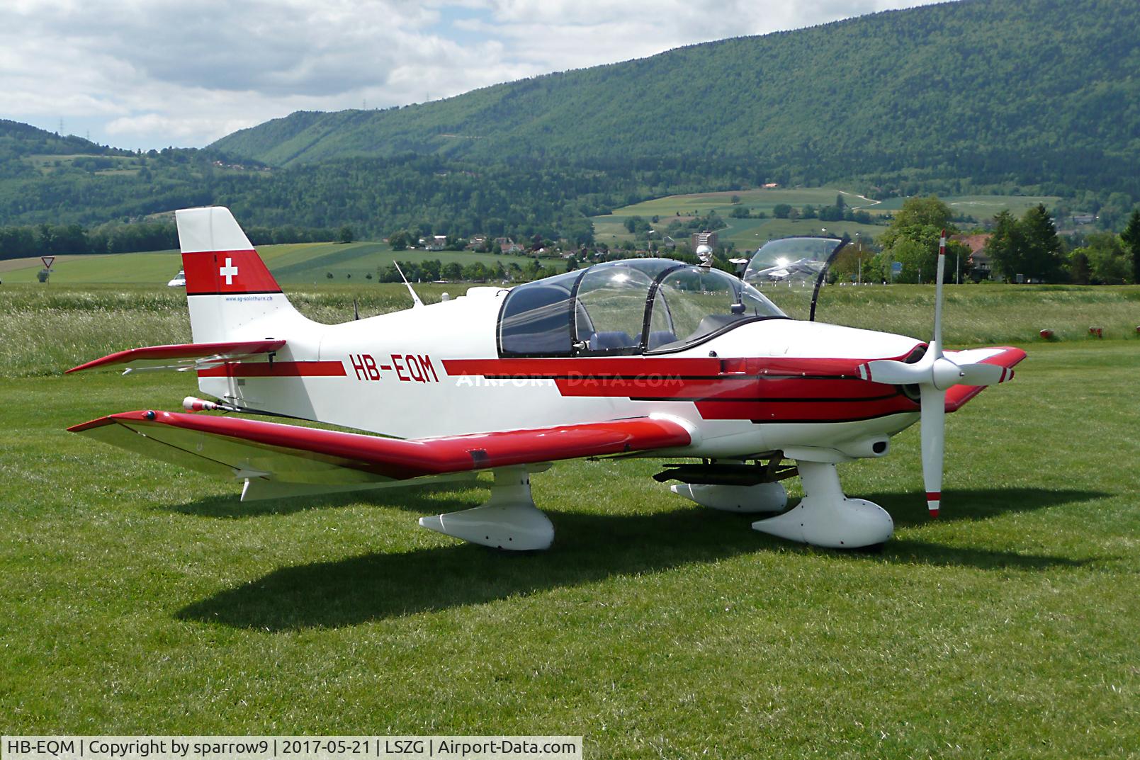 HB-EQM, 1972 Robin DR-300-180R C/N 710, Waiting for the next tow at Grenchen airport