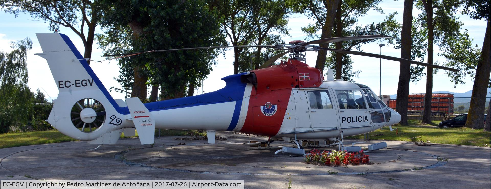 EC-EGV, 1979 Aerospatiale SA-365C-2 Dauphin C/N 5032, Ertzaintza - Policía del País Vasco
Academia de Arkaute - Alava - España