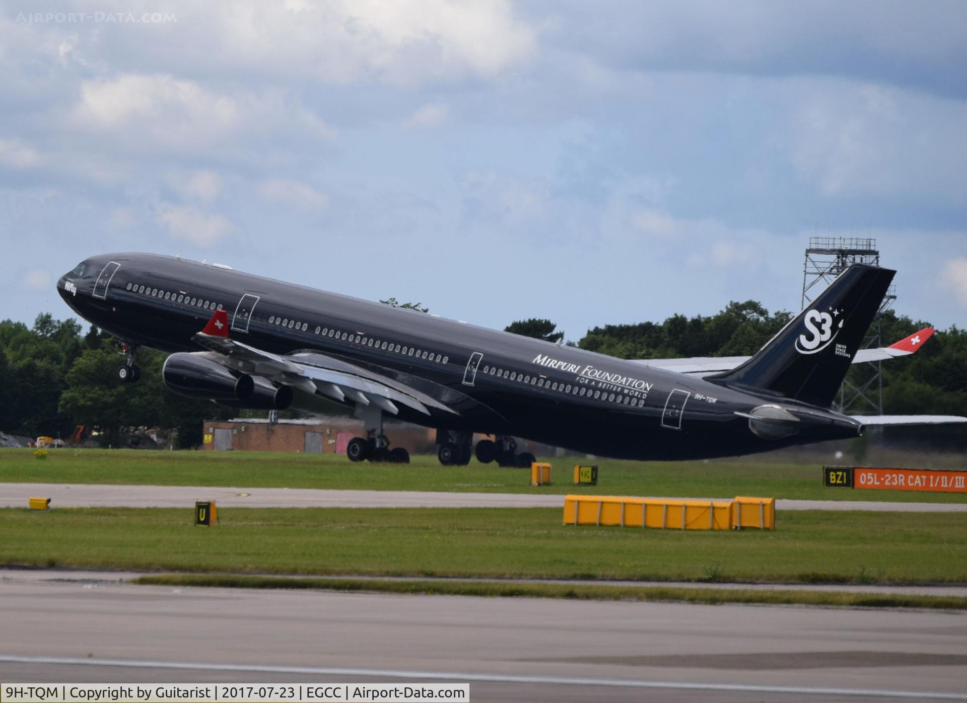 9H-TQM, 1995 Airbus A340-313 C/N 117, At Manchester