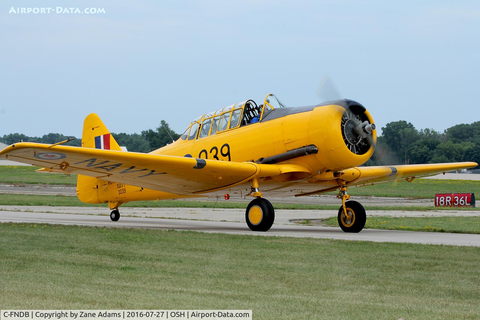 C-FNDB, 1944 Noorduyn AT-16 Harvard IIB C/N 07-6, At the 2016 EAA AirVenture - Oshkosh, Wisconsin
