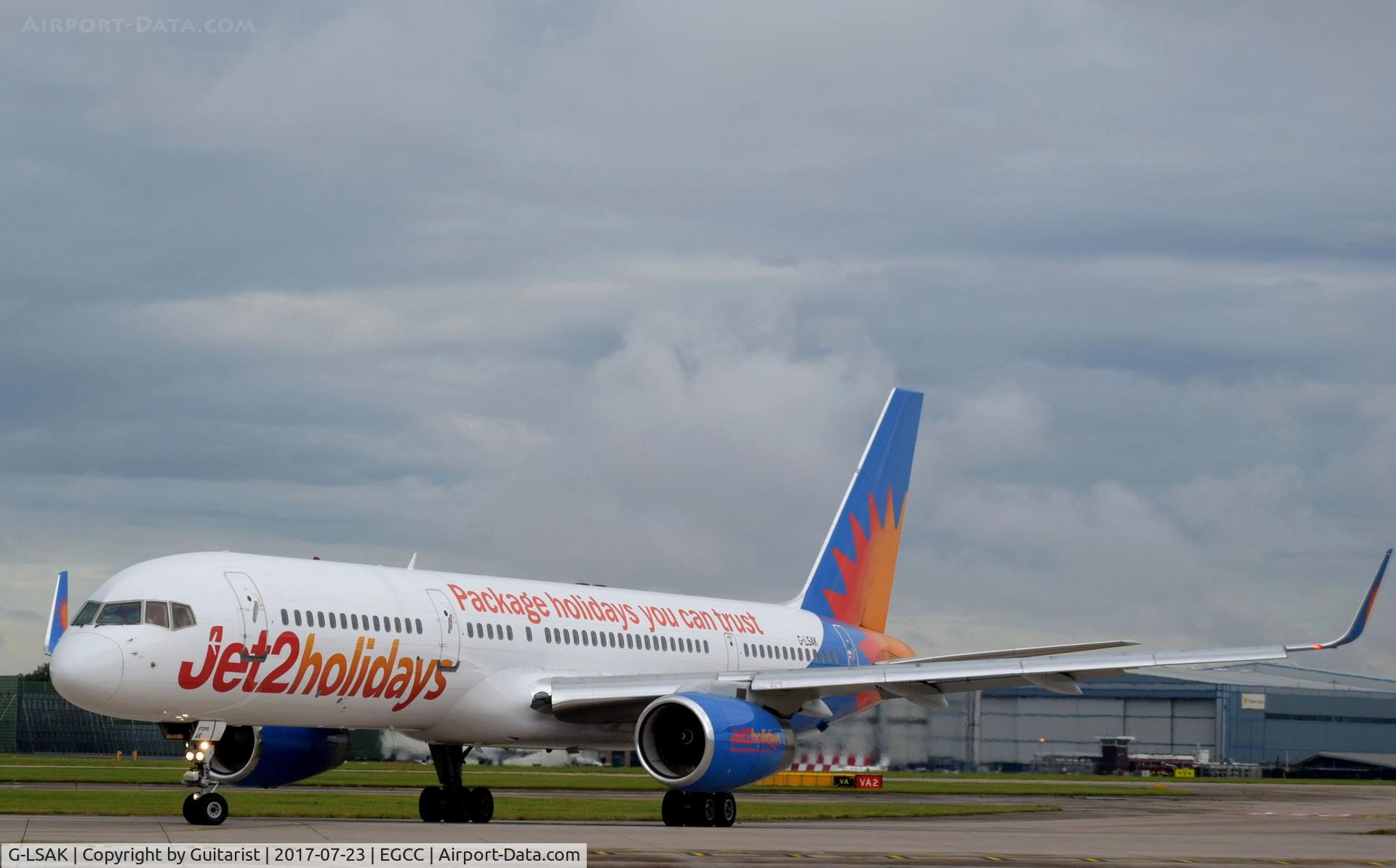 G-LSAK, 1996 Boeing 757-23N C/N 27973, At Manchester