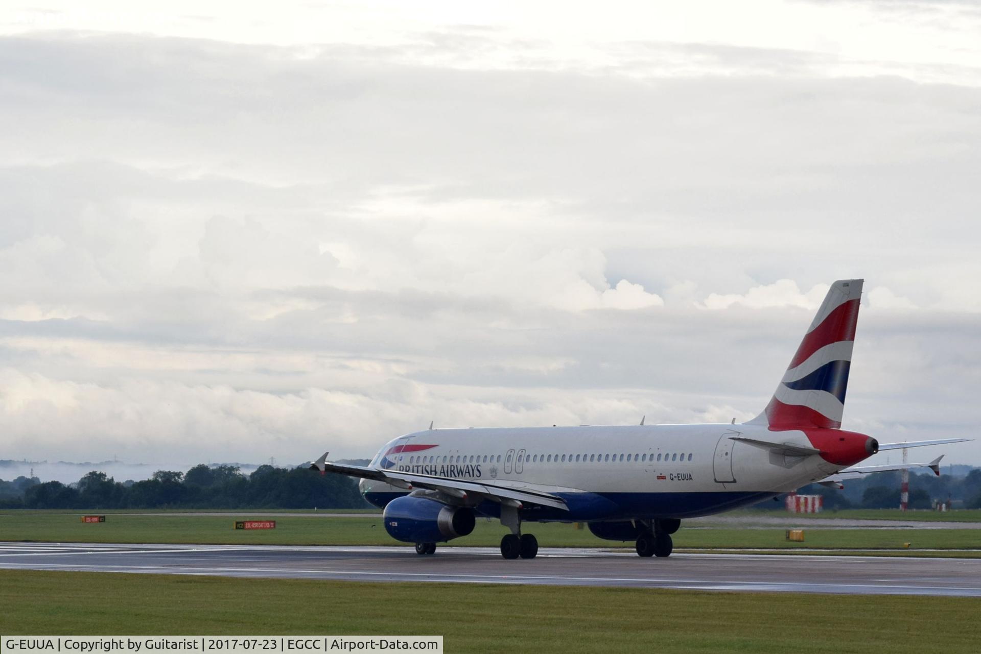 G-EUUA, 2001 Airbus A320-232 C/N 1661, At Manchester