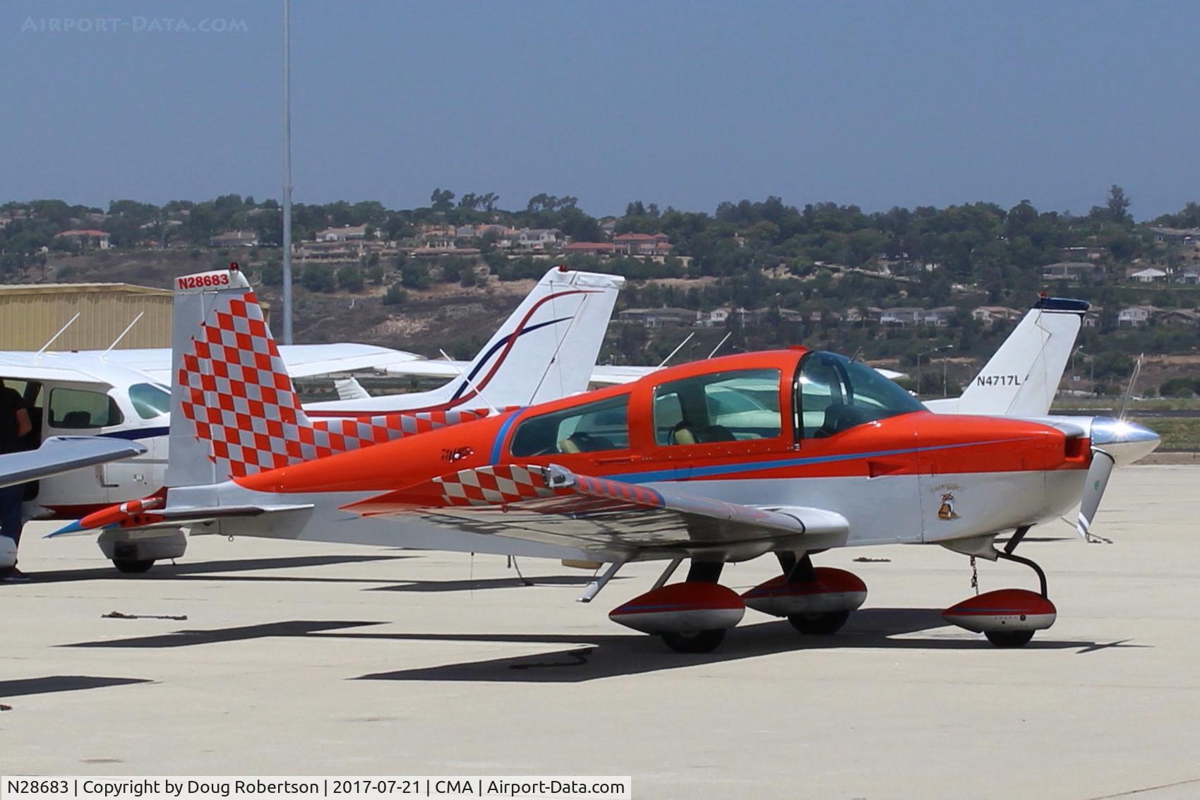 N28683, 1978 Grumman American AA-5B Tiger C/N AA5B0755, 1978 Grumman American AA-5A TIGER, Lycoming O&VO-360 180 Hp, beautifully refinished.