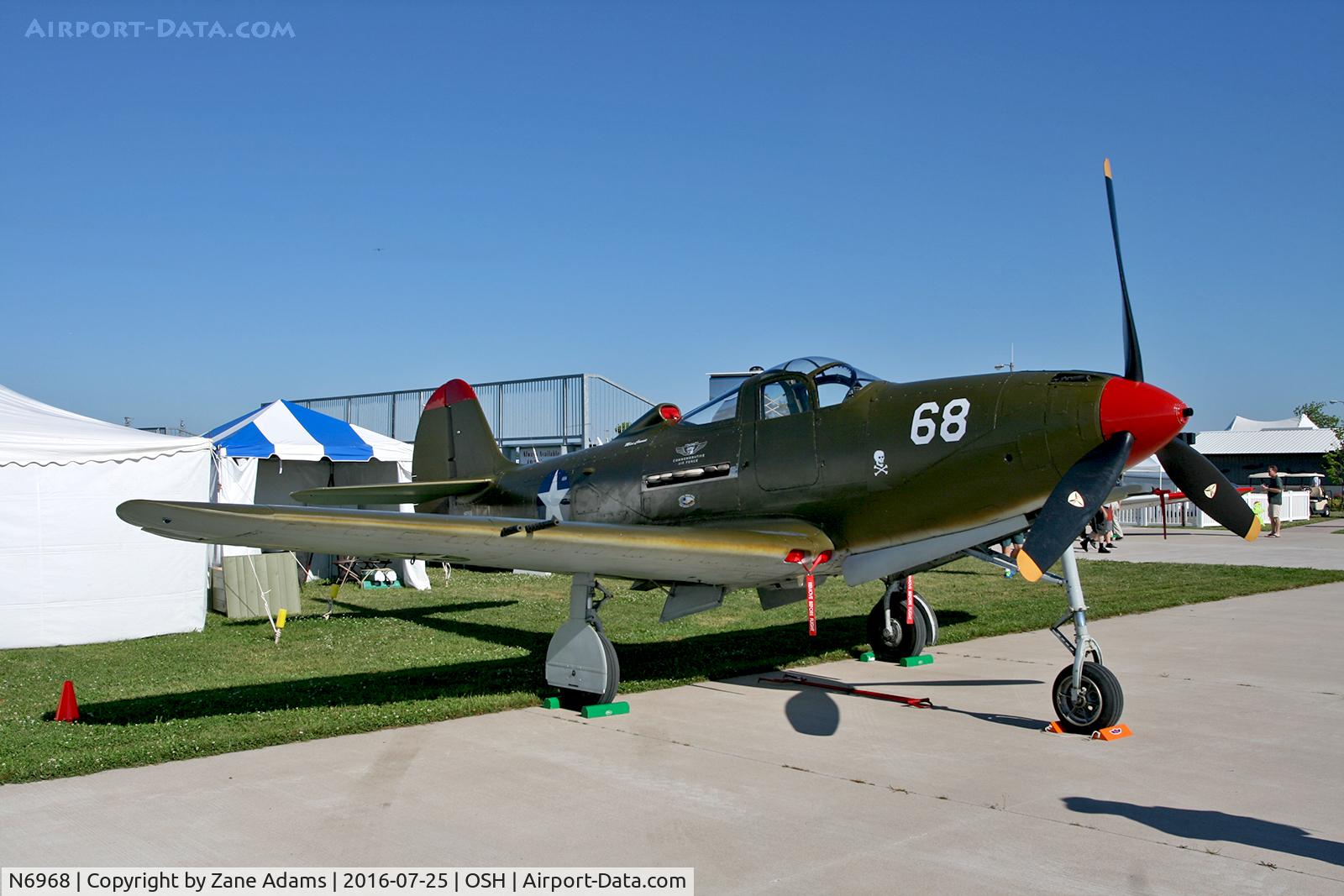 N6968, 1943 Bell P-39Q Airacobra C/N 219597, At the 2016 EAA AirVenture - Oshkosh, Wisconsin