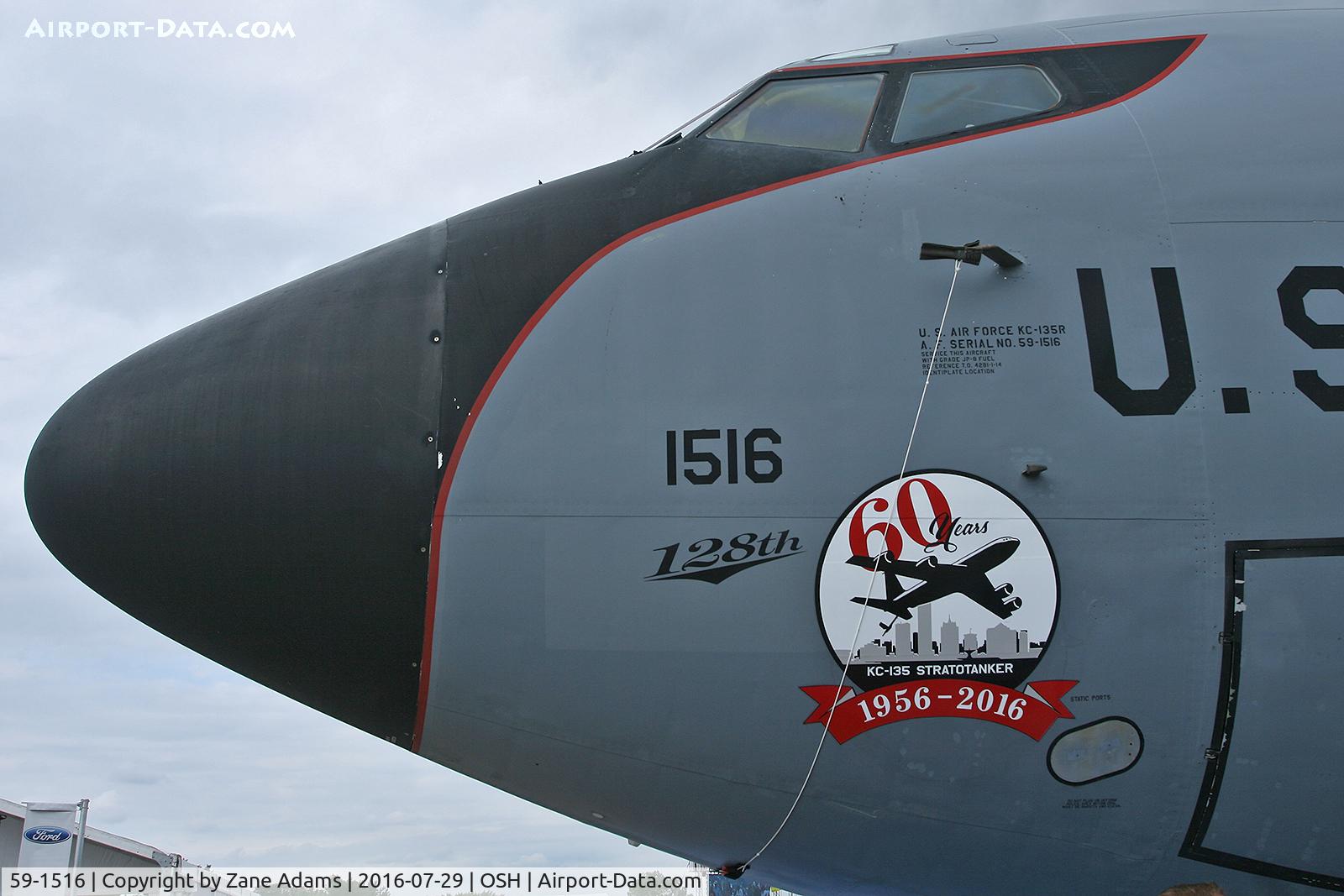 59-1516, 1959 Boeing KC-135R Stratotanker C/N 18004, At the 2016 EAA AirVenture - Oshkosh, Wisconsin