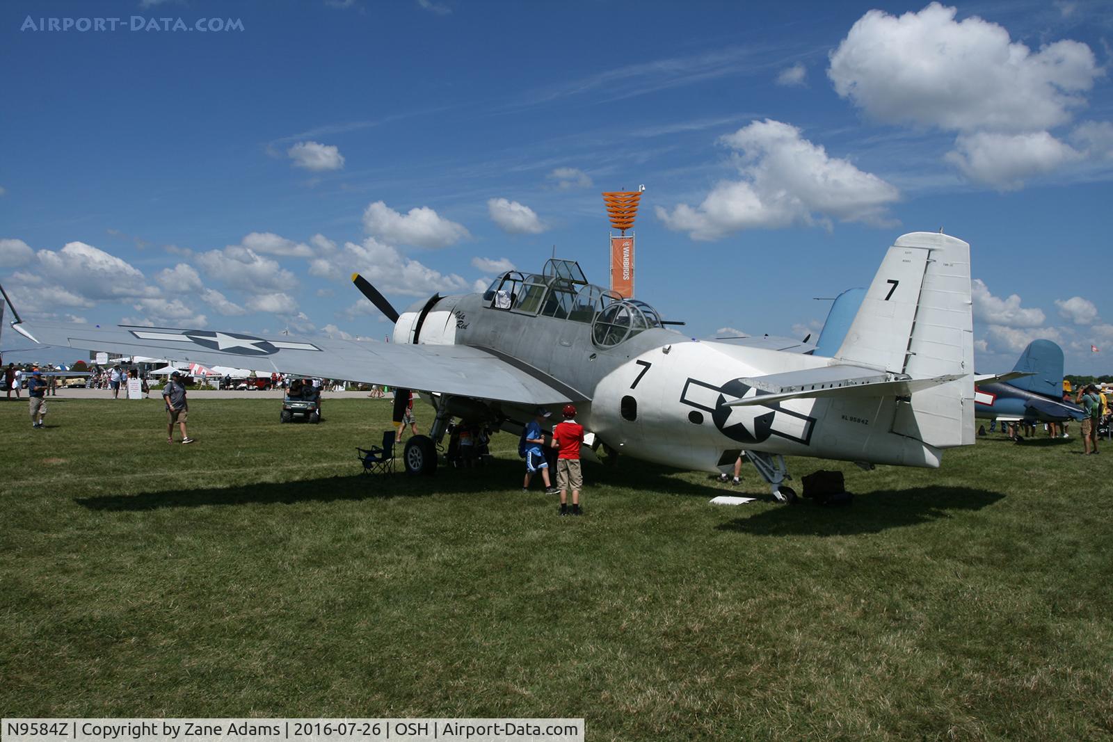 N9584Z, 1945 Grumman TBM-3E Avenger C/N 85882, At the 2016 EAA AirVenture - Oshkosh, Wisconsin